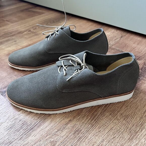 Nisolo Travel Derby Shoes Mens Size 8 Slate Grey Suede Leather Casual Oxford‎ main image 10